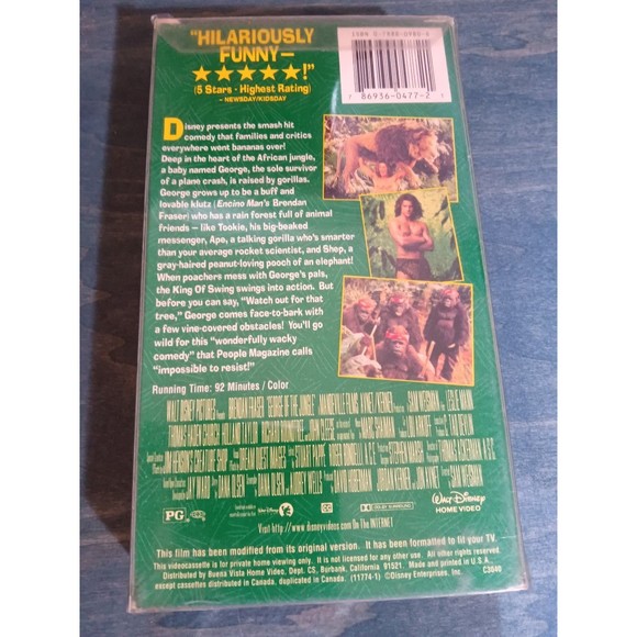 George of the Jungle VHS - Picture 4 of 5